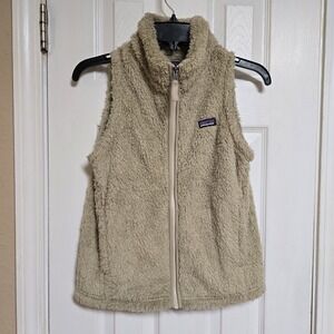 Patagonia El Cap Los Gatos Teddy Bear Vest Gray Size XL 14 Fleece Casual
